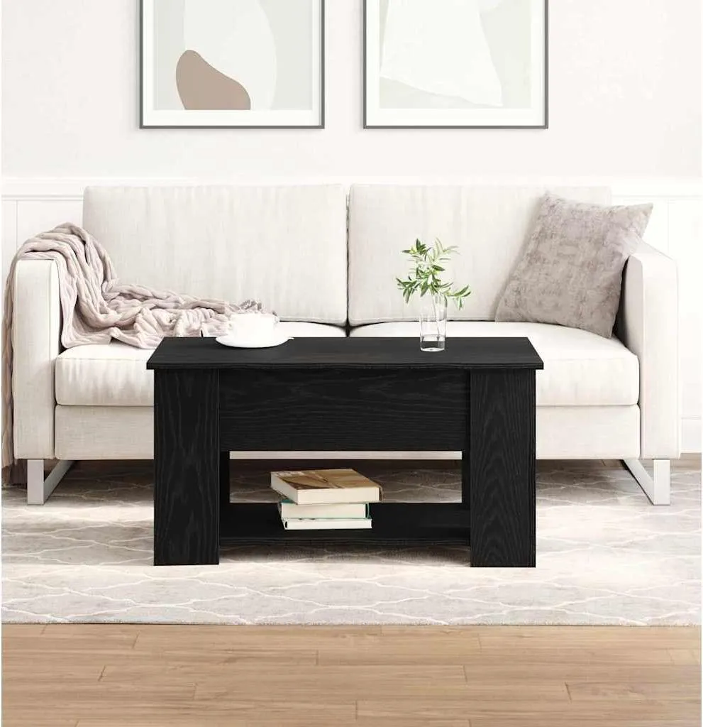 Arreda con Classe: Tavolino Maison Exclusive Nero Rovere 79x49x41