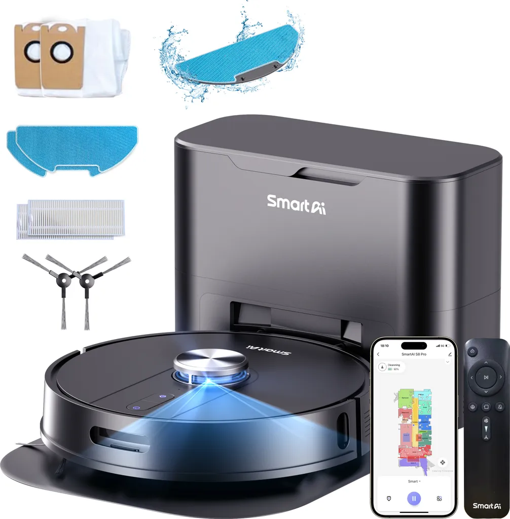 S7 MAX Robot Aspirateur Laveur Laser Slam avec Cartographie Mémoire