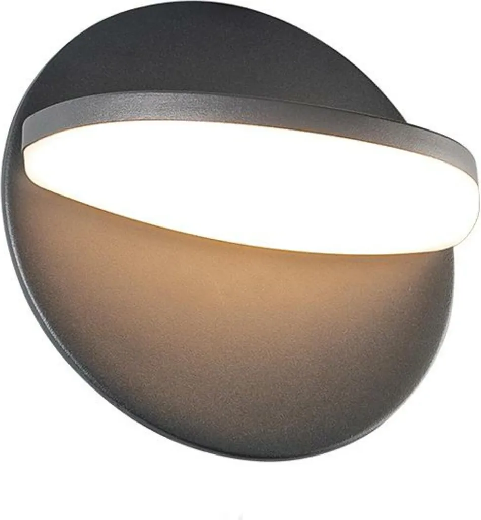 Éclairage LED extérieur pour porche et garage 16W 3000K IP65 gris foncé