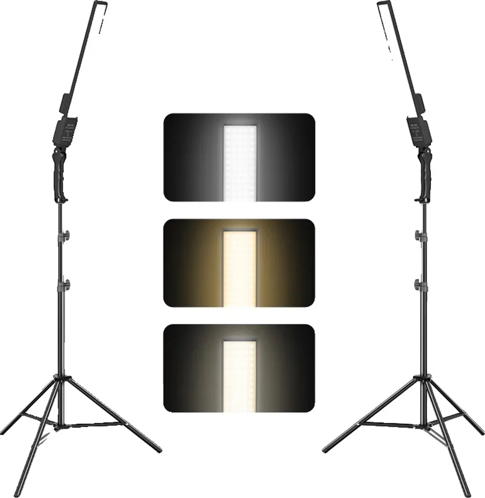 Photographie Vidéo Lumière LED Bi-Color avec batterie 6600mAh Pack de 2