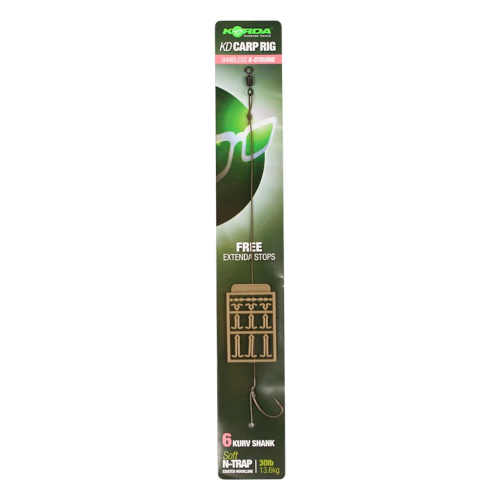 Korda READY-TIED CARP RIGS Karpfenhaken, Modell:N-Trap 30 Produktbild 