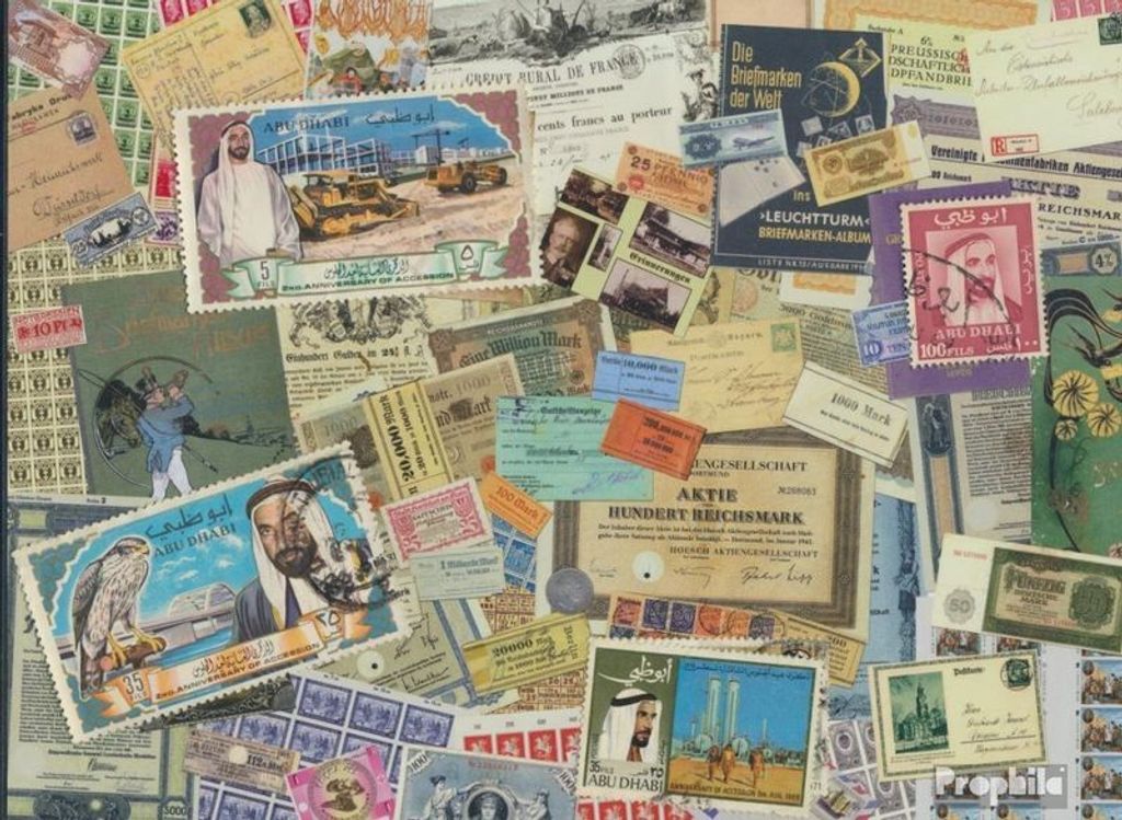 Briefmarken Abu Dhabi 5 verschiedene Marken
