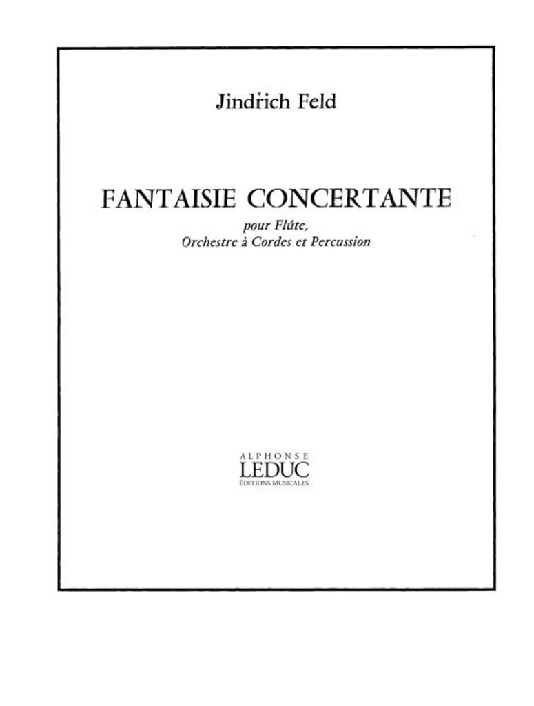 Fantaisie Concertante Pour Flute, Orchestre A Cordes Et Percussion Flute Et Piano Bo