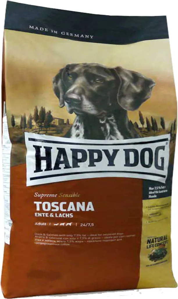 Croquettes Chien HappyDog Sensible Toscane 12,5kg Digestion Douce