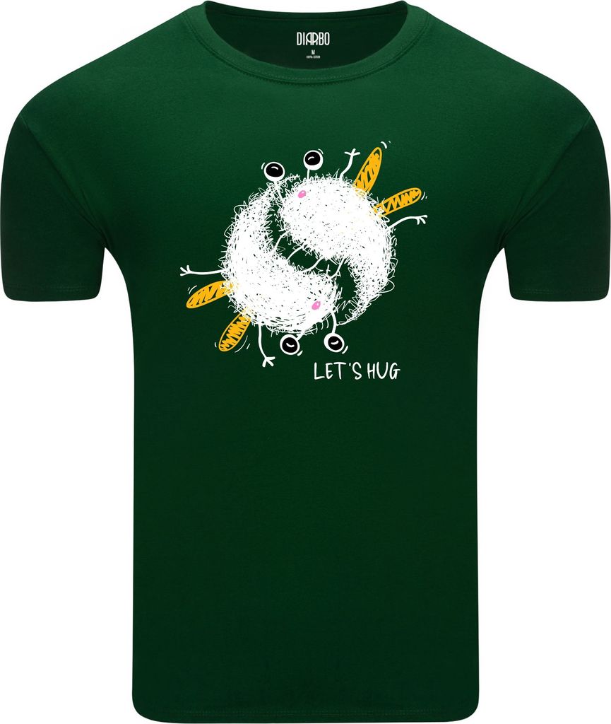 Diarbo Herren T-Shirt mit klassischem Druck Kuschel Bienen Dunkelgrün Gr.XXL