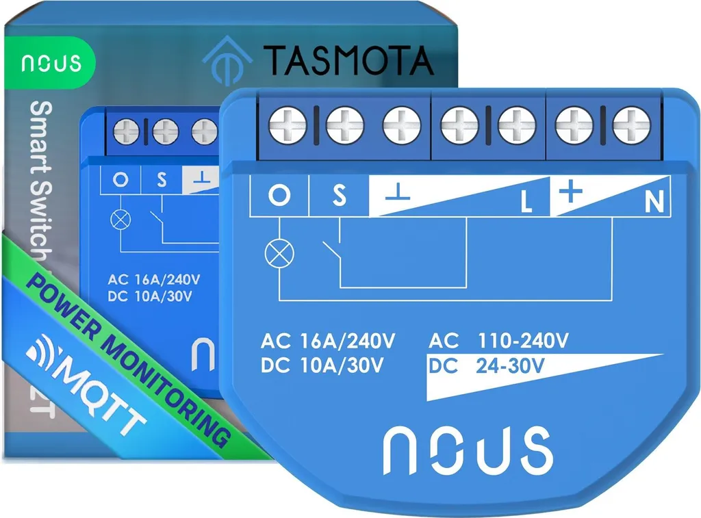 Commutateur Connecté ESP32 Nous B2T Tasmota Matter avec Mesure de Conso
