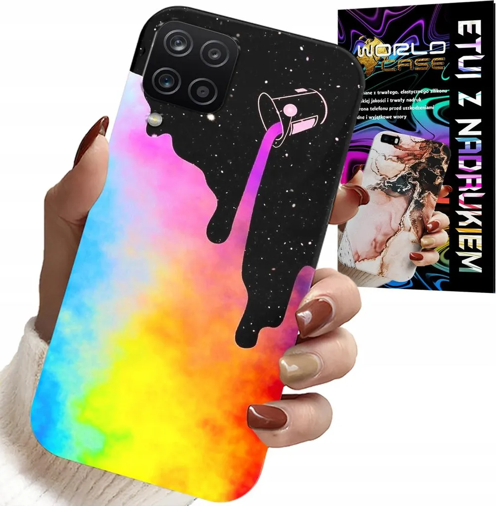 Offerta Cover Samsung Galaxy A22 5G Arcobaleno Lucida - Spedizione Rapida