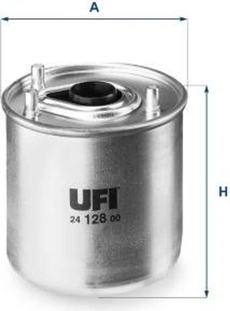 Filtre à carburant UFI 24.128.00 pour Ford Focus et Fiesta OE AV6Q9D410AA