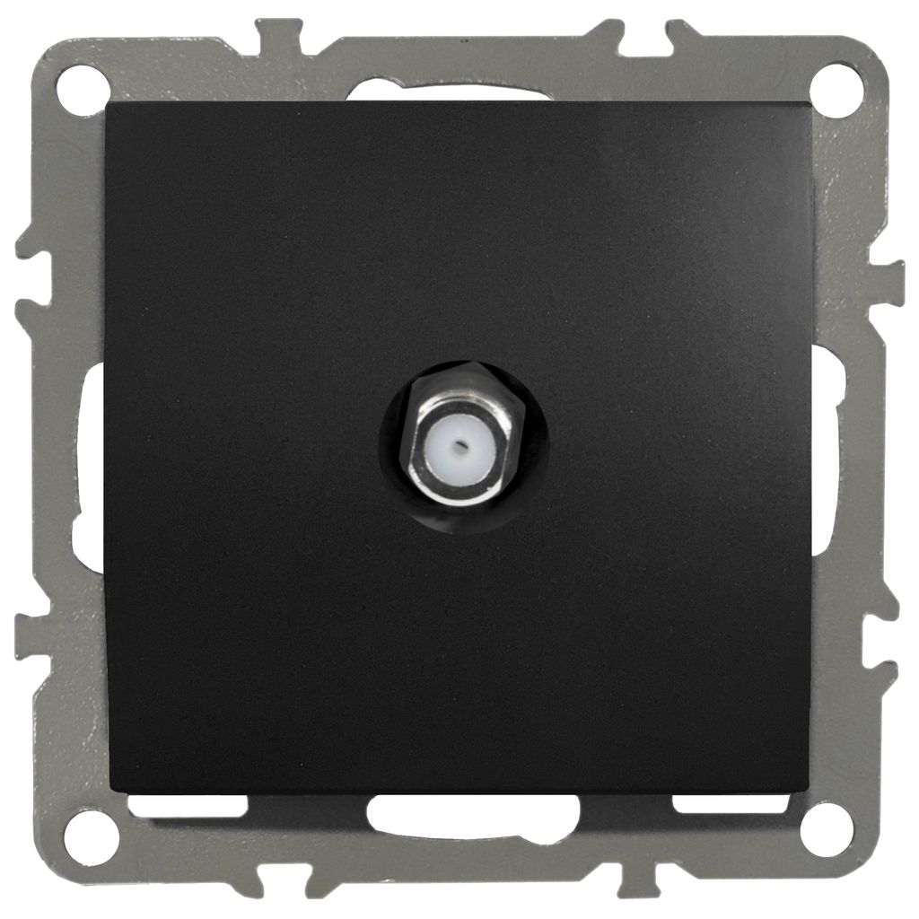Antennendose SAT QUADRA schwarz Produktbild 