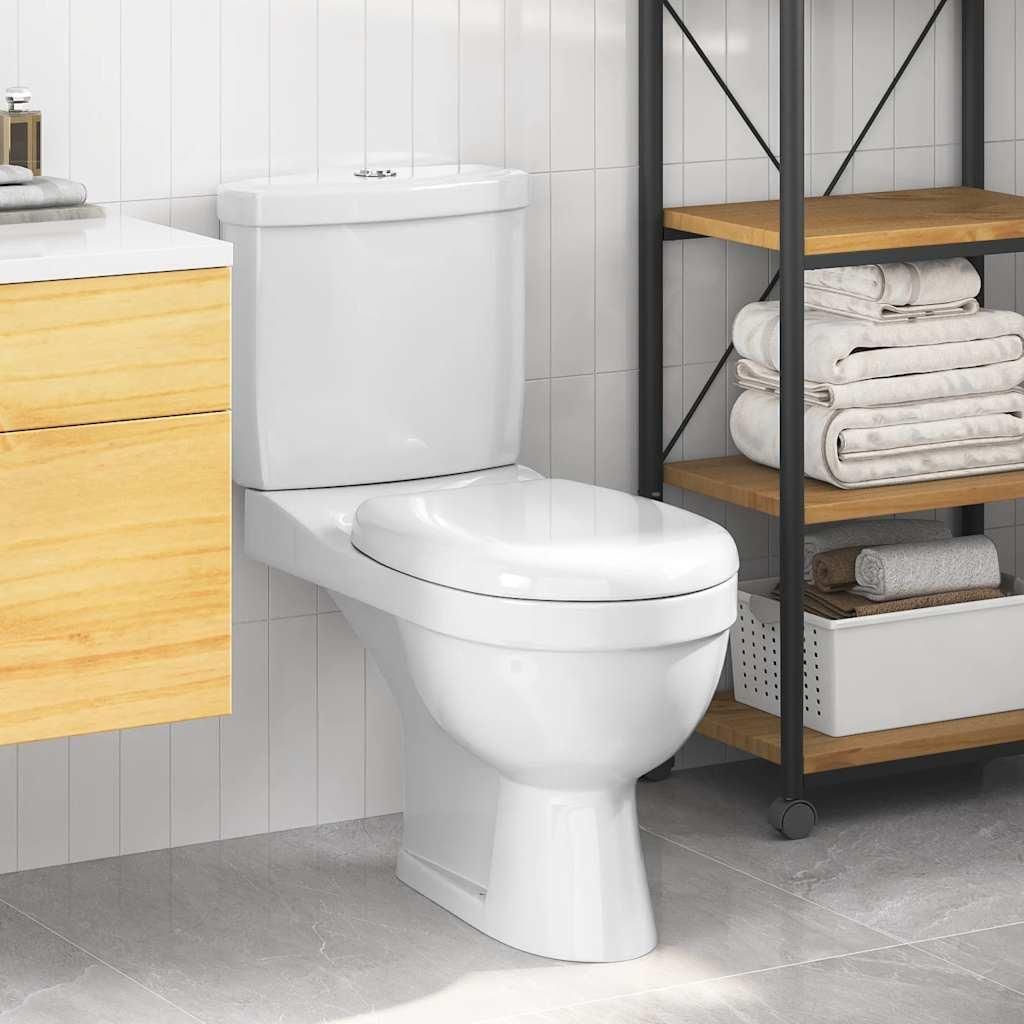 vidaXL WC con cassetta Bianco Immagine del prodotto 