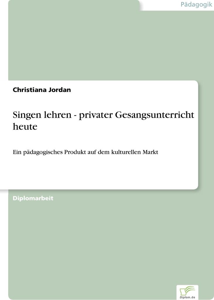 Singen lehren - privater Gesangsunterricht heute