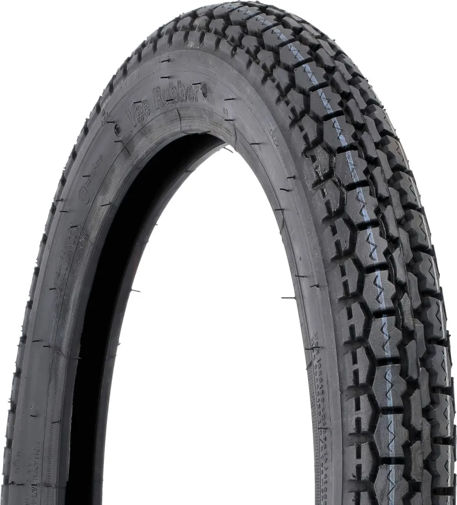 Pneu 2,75 x 17 Vee Rubber VRM 015 avec Gomme Adhérente en Caoutchouc