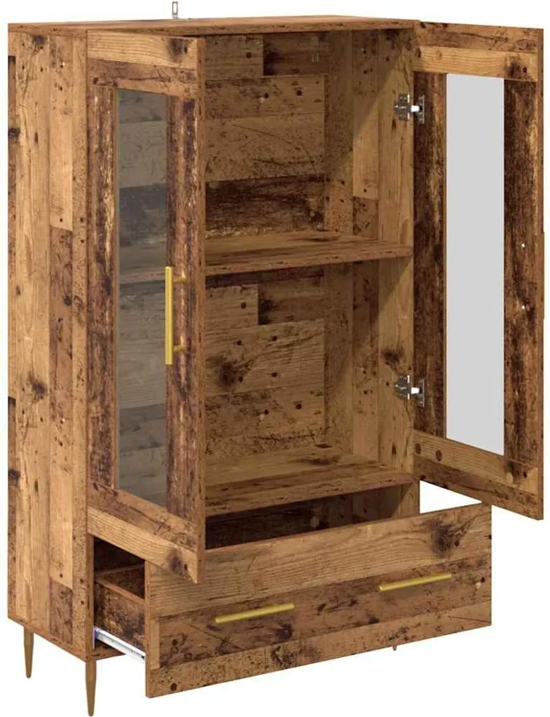 vidaXL Credenza in Legno di Recupero 115cm | Vetrina Rustica Online - 5