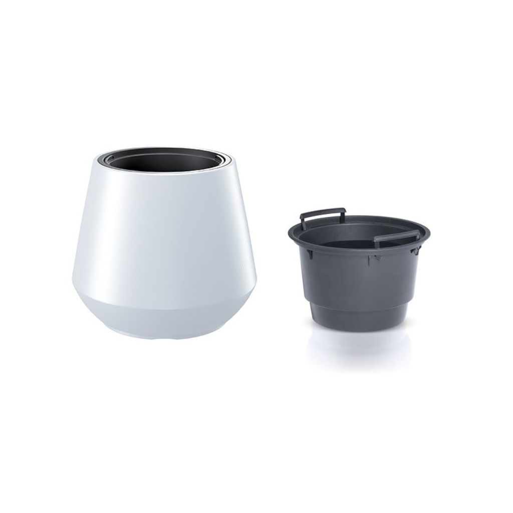 Prosperplast s.r.o. Kvetináč s vložkou HEOS biely 39,5 cm Obrázok produktu 