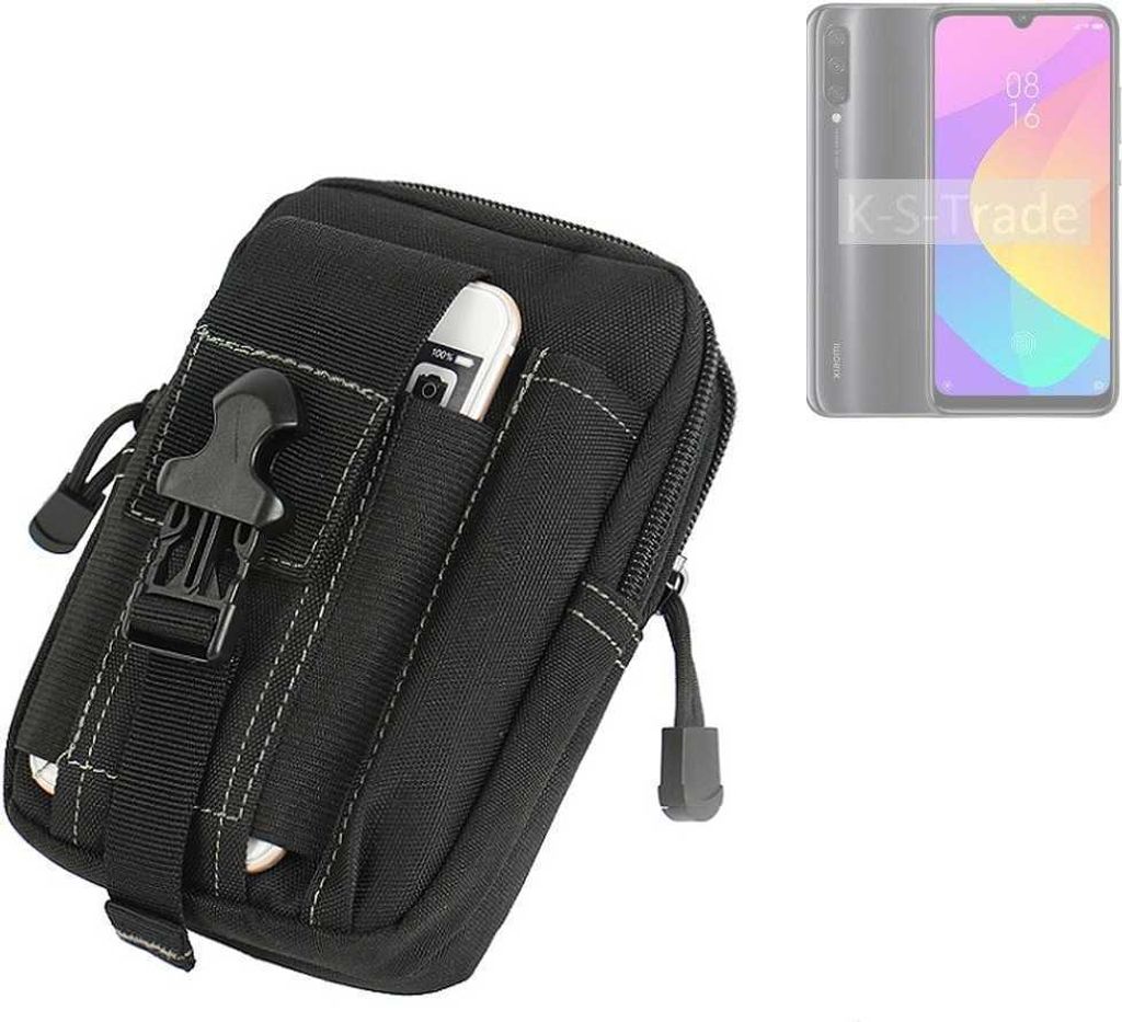 K-S-Trade Gürtel Tasche kompatibel mit Xiaomi Redmi A3 Gürteltasche Holster Schutz Hülle Handy Hülle Smartphone outdoor Handy-Hülle schwarz