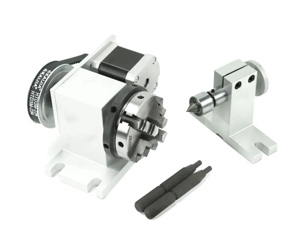 Quatrième Axe CNC pour Gravure Cylindrique avec Mandrin 4 Mâchoires 65