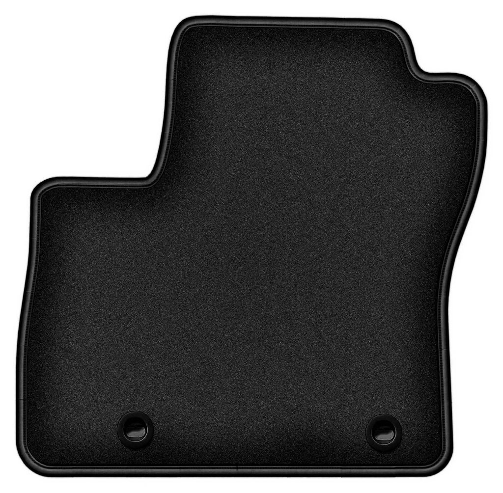 Fahrermatte Velours für Ford C-MAX MK1 2003-2010 (Minivan) – 1-tlg, Schwarz, passgenau – Wielganizator DURBAN