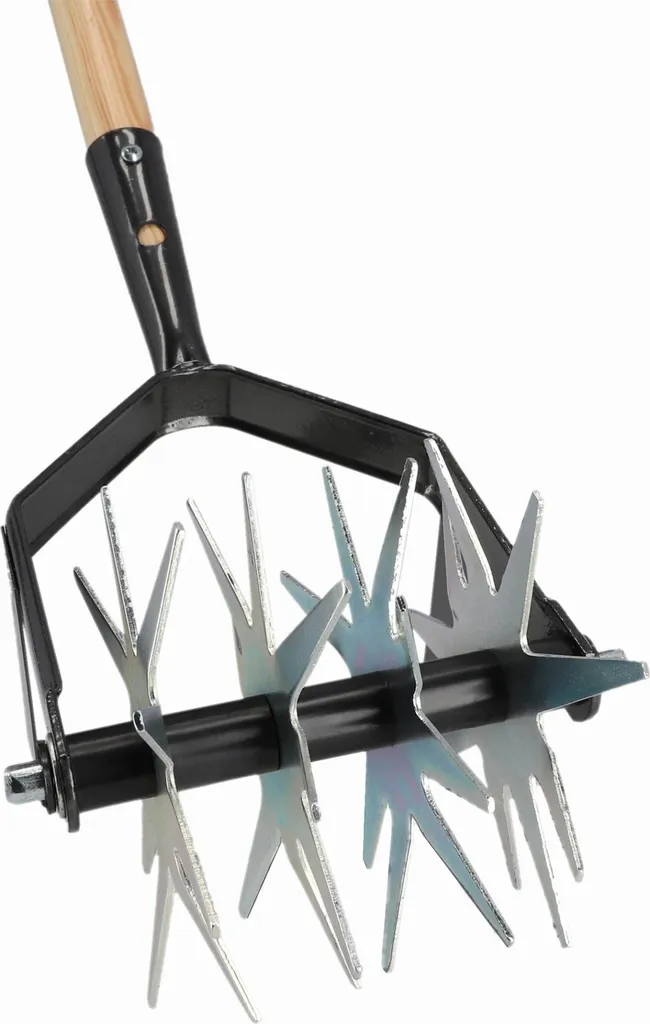 Cultivateur manuel 4 dents en acier trempé pour un sol meuble et sain