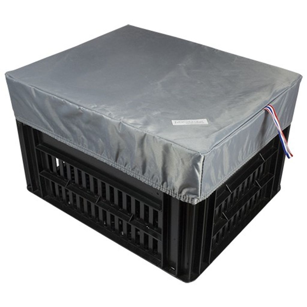 HOOODIE Fahrradkorb Abdeckung Medium, Silber