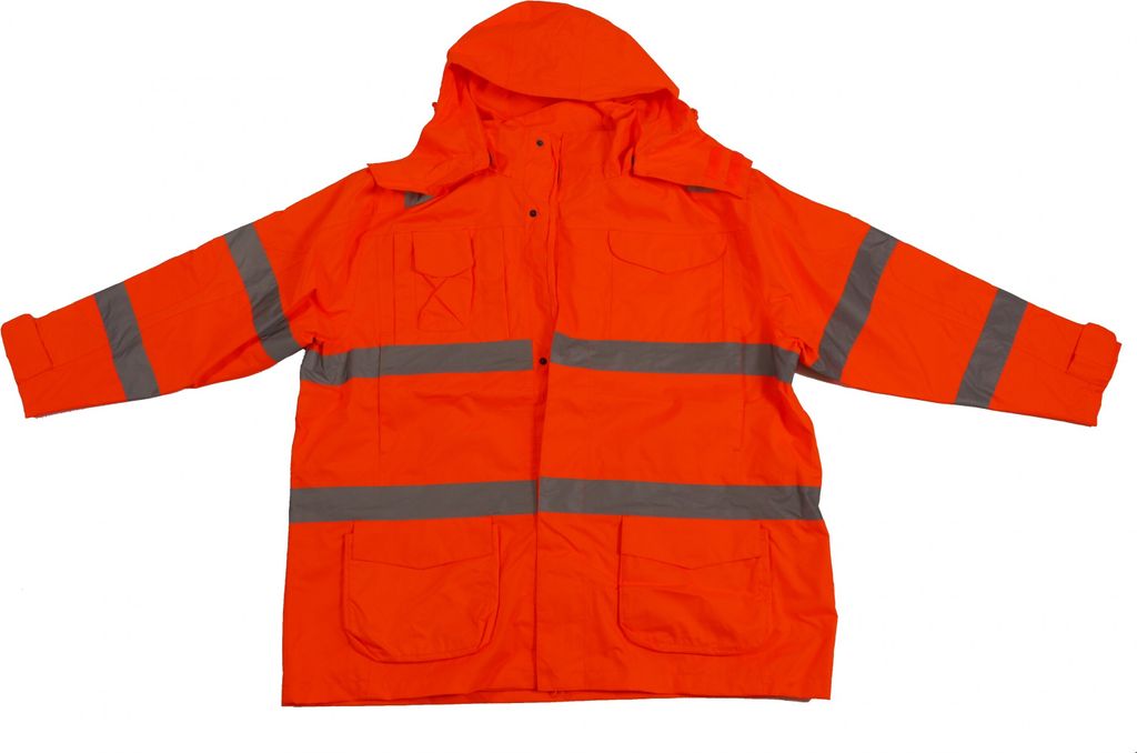 Übergrößen Warnschutzjacke marc & mark Reflektorstreifen Orange 5XL
