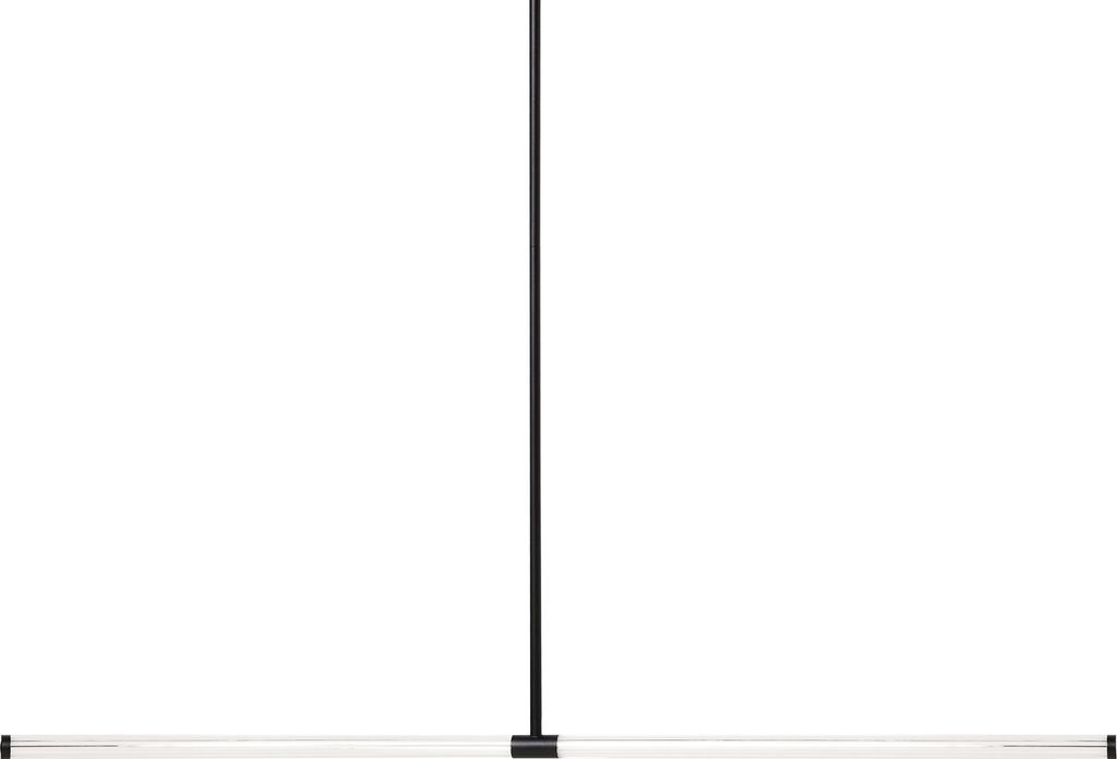 BELIANI LED Pendelleuchte Schwarz Metall Lineares Design 1-Flammig Moderner Minimalistischer Stil für Esszimmer