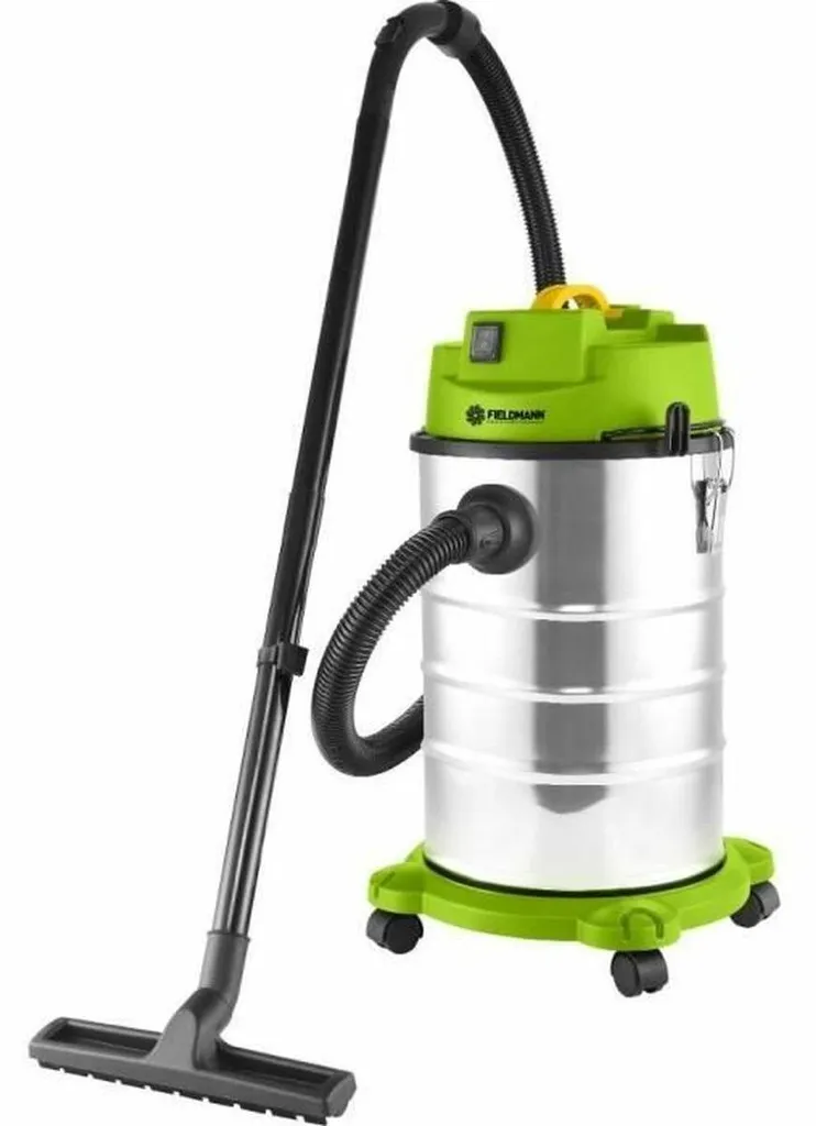 Aspirateur de chantier eau et poussière 1400W Fieldmann cuve inox 20L