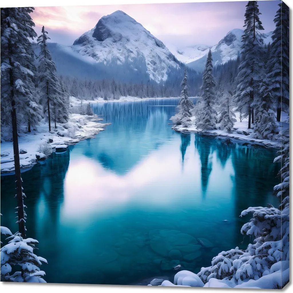 Habillez vos Murs Vides avec l'Image Montagne 100x100 cm Géante