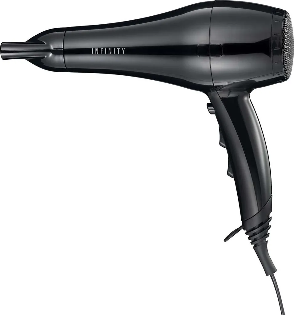 Sèche-cheveux Melissa Infinity 2000W noir fini les cheveux humides et ternes