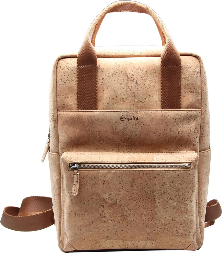 Esquire Kork Backpack Natural sac à dos ordinateur portable marron clair