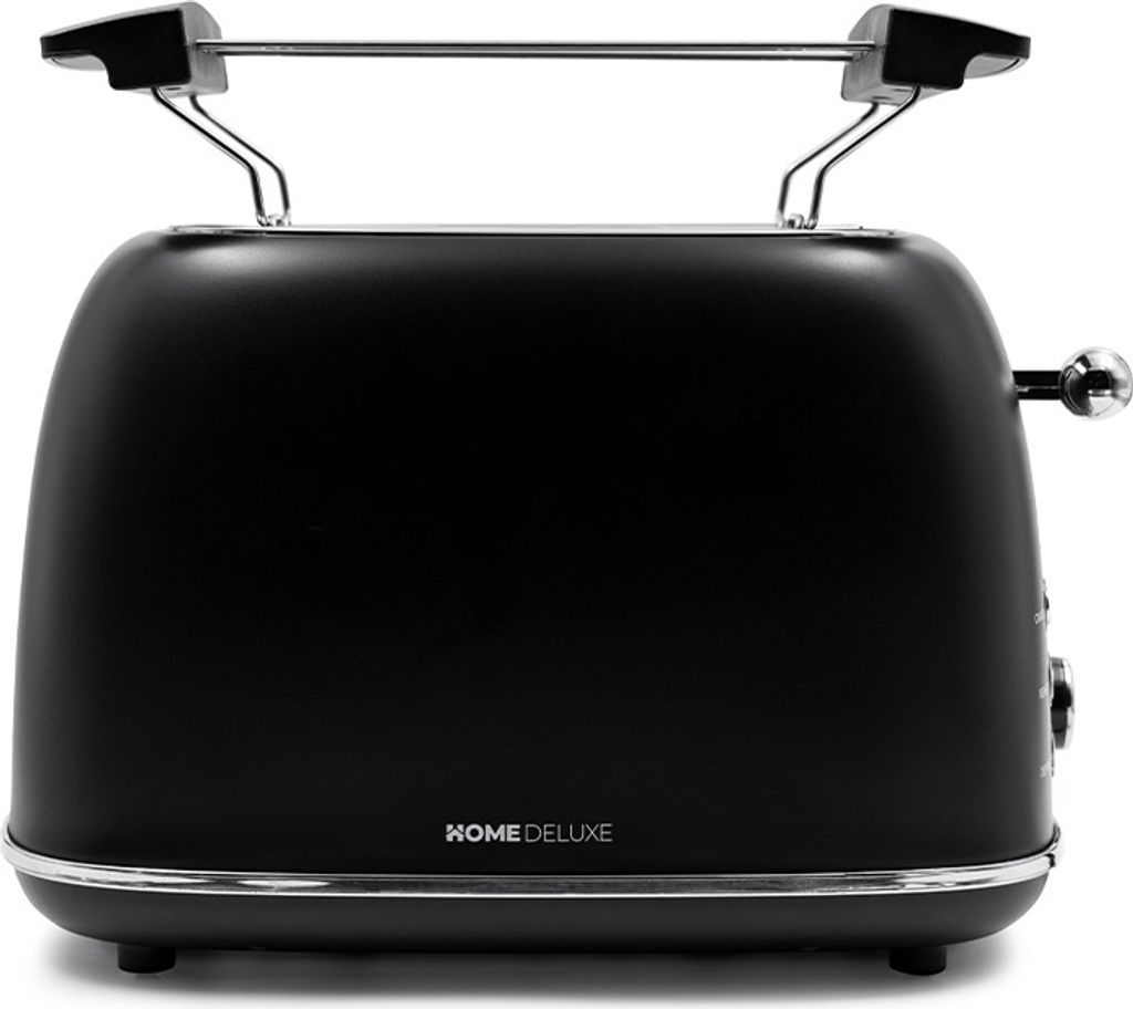 HOME DELUXE Toaster MAJESTIC - 29,2 x 18 x 19 cm - Retro Optik | 6 Röststufen | Abbruch-, Aufwärm,- Auftaustufe| 2 Toastschlitze