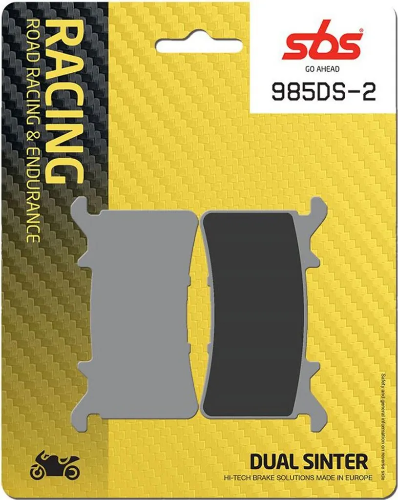 Plaquettes de frein SBS 985DS-2 anti-fading Dual Dynamic Racing