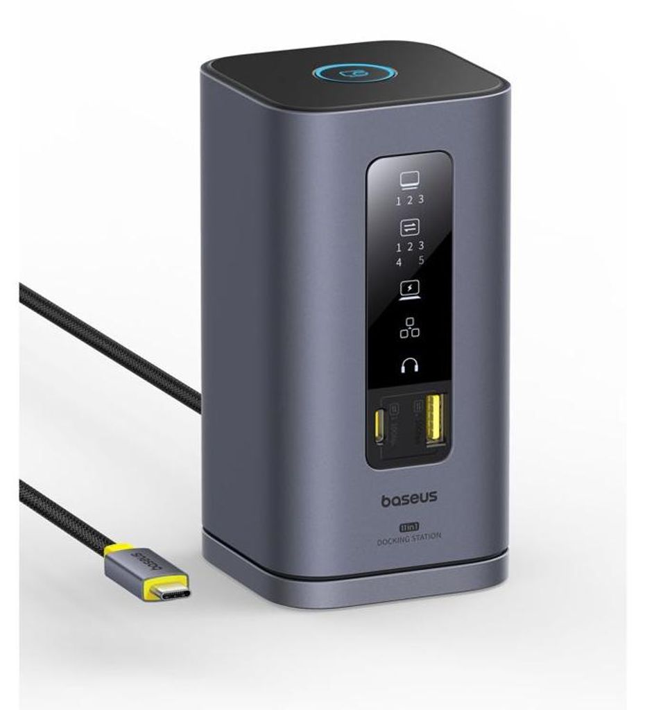 Baseus Spacemate Series 11-in-1 (MAC) Docking Station, Grau