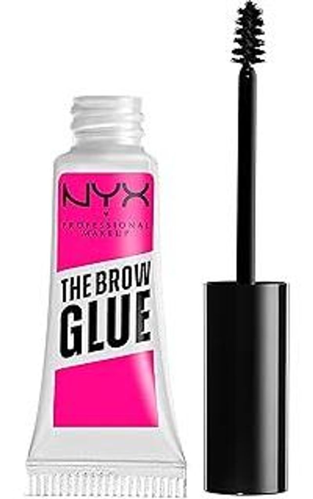 NYX Professional Makeup Brow Glue, Instant Brow Styler, Für Augenbrauen wie laminiert, Transparent