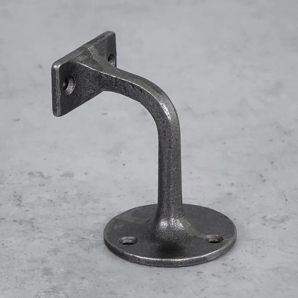 Fixation étagère murale en acier pour décoration rustique 80x75 mm x2 - 3
