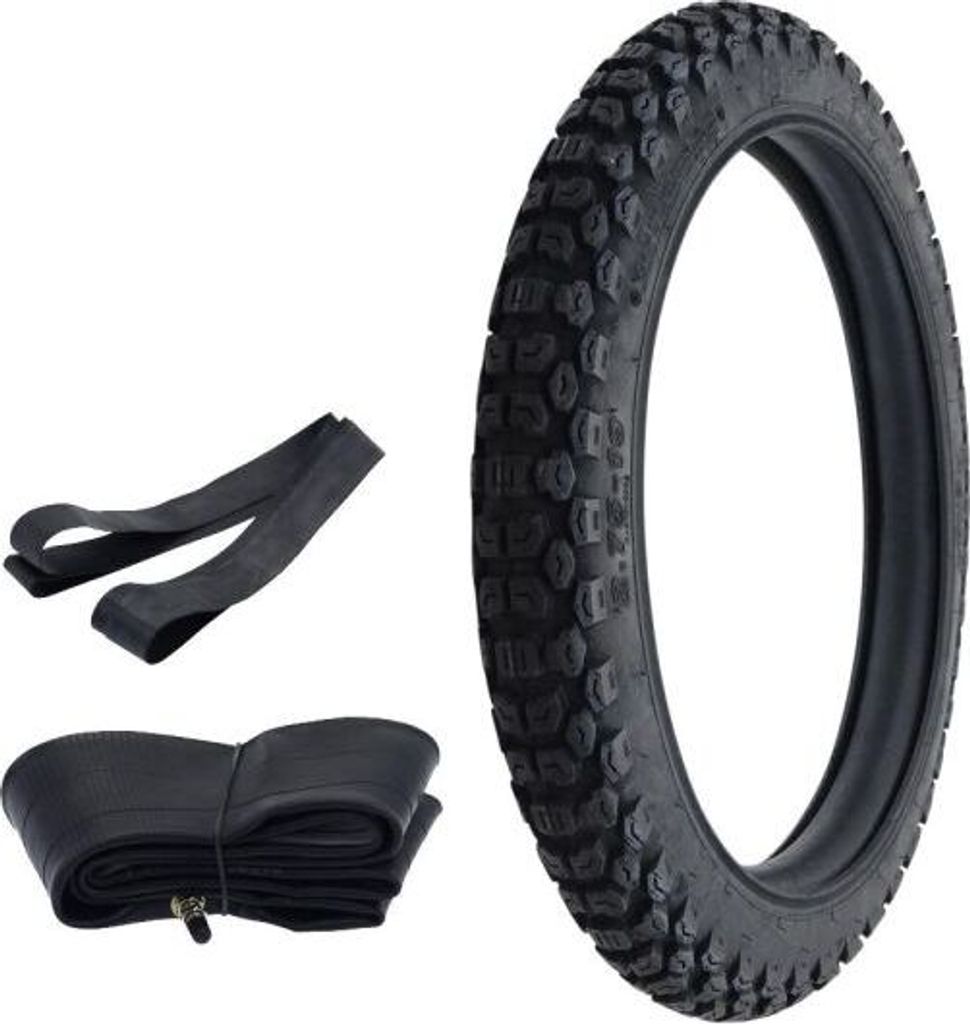 Enduro Reifen/Schlauch/Felgenband Set Kenda K270 2.75-19 43P TT für Zündapp Hai Simson S53 OR Vorn 2 3/4-19