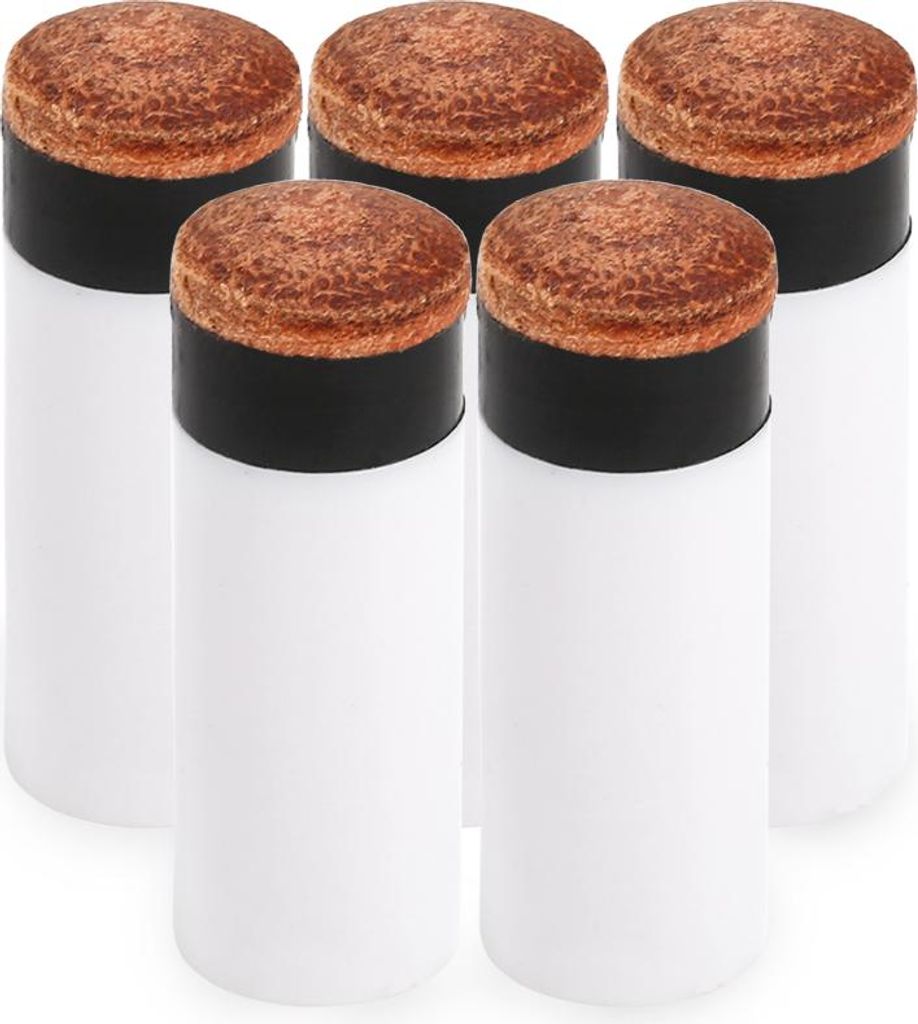 5PCS Pool Queue Tipps Hartplastik Stick Ferrules Billard Kopf 12MM / 13MM Außendurchmesser