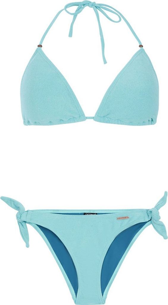 Protest Twisty Triangle Bikini Blau L Frau Blau L