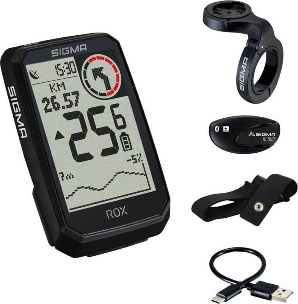 Sigma ROX 4.0 Endurance GPS fietscomputer sensor set, zwart Productafbeelding 
