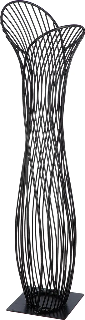 Objet déco design en métal noir Gilde, sculpture haute 63cm Verbundenheit
