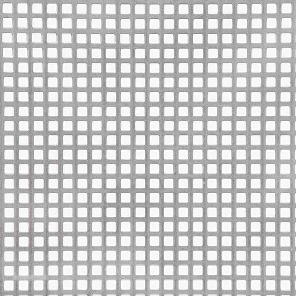 Alberts 462895 Tôle perforée, perforation carrée, acier, Image du produit 