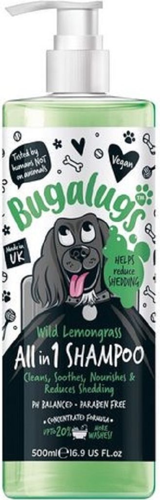 Bugalugs Hundeshampoo Wild Lemongrass Zitrone Orange 500 ml Produktbild 