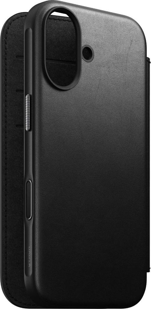 Coque Nomad Flip Cover en Cuir iPhone 17 Noire Image du produit 
