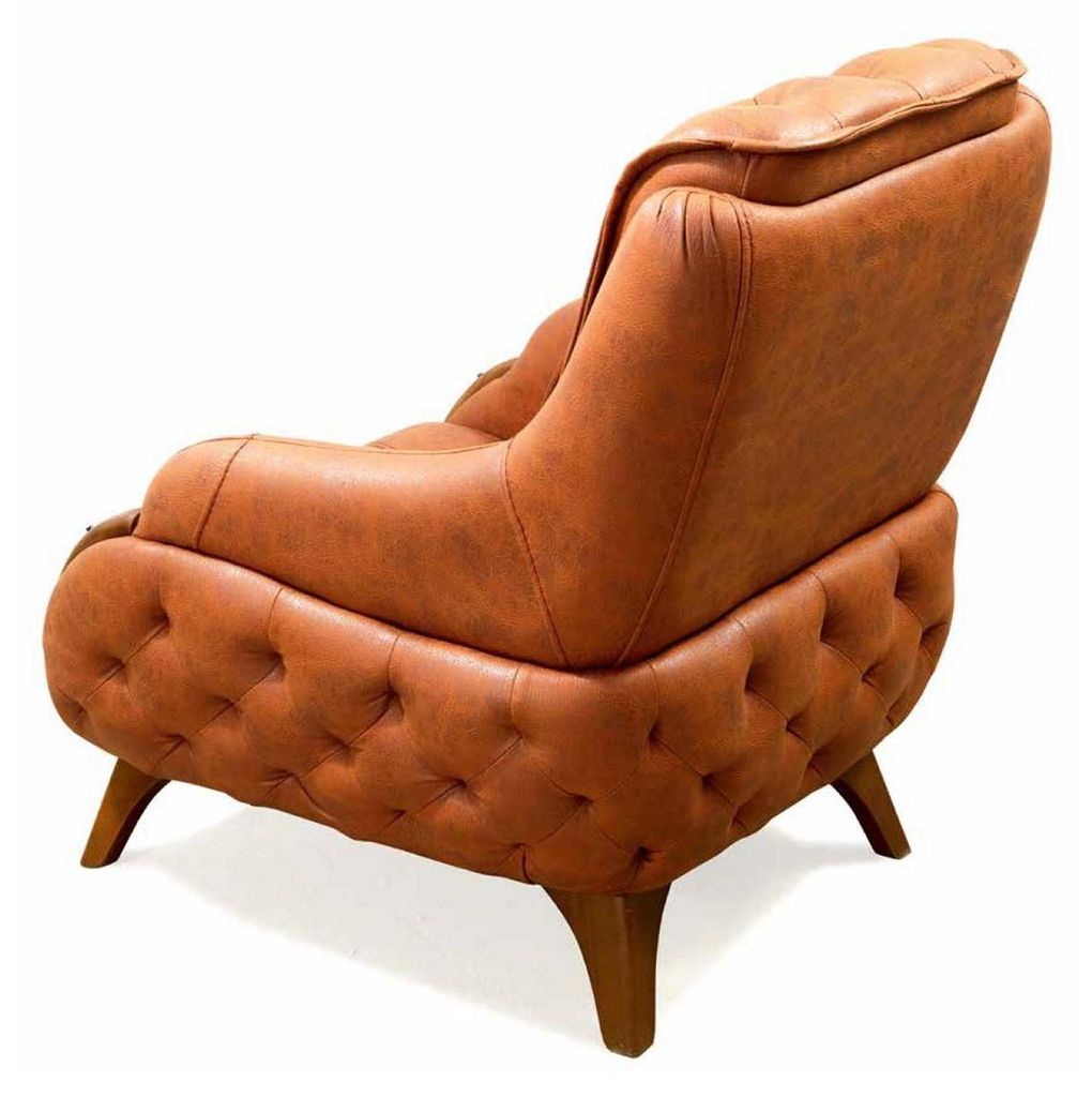 Sessel Sitz Modern Design Wohnzimmer Polster Einsitzer Relax Stil Leder Luxus