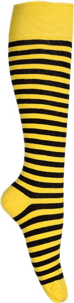 Ringelstrümpfe Ringelsocken Kniestrümpfe gelb schwarz 39/42 Produktbild 