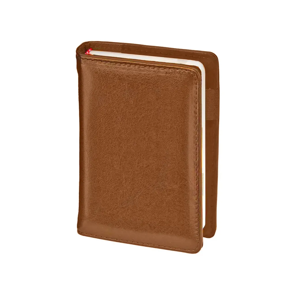 Planificateur A6 brun insert interchangeable pour travail et voyage