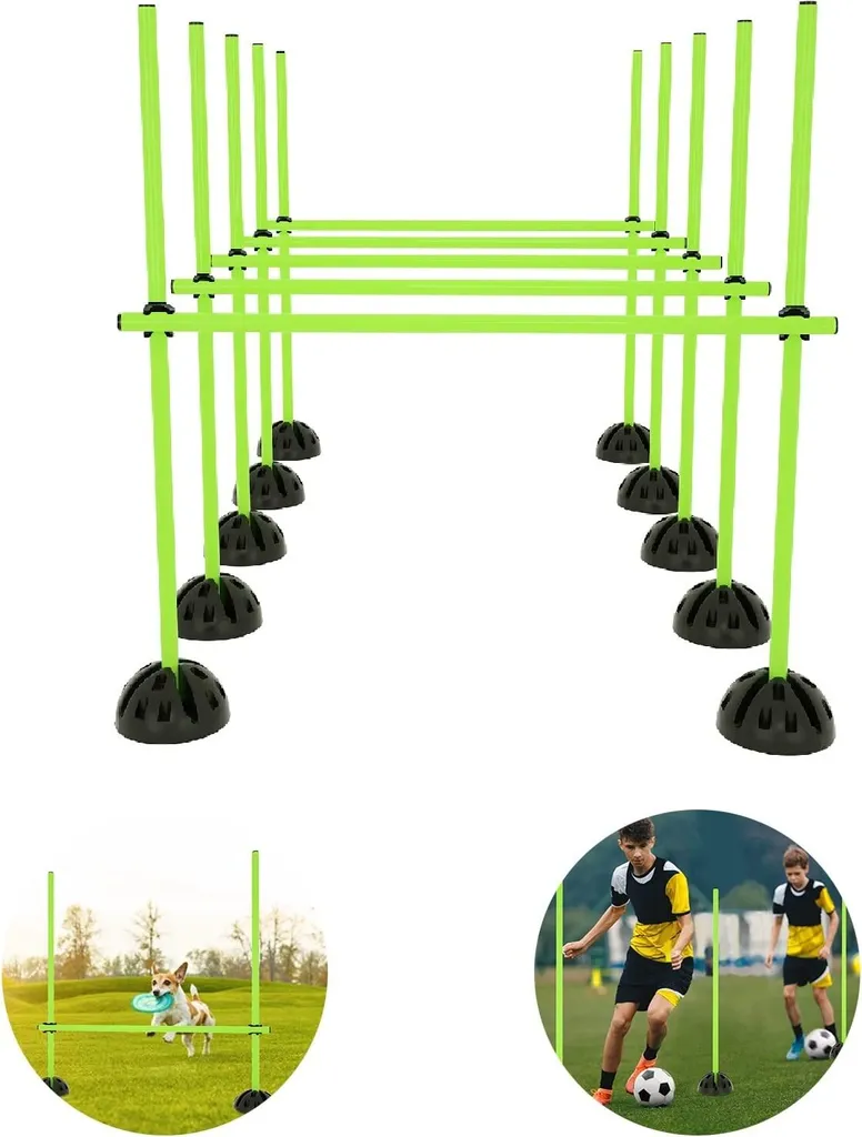 Kit de haies d'agilité et barres de saut pour sport scolaire et associatif