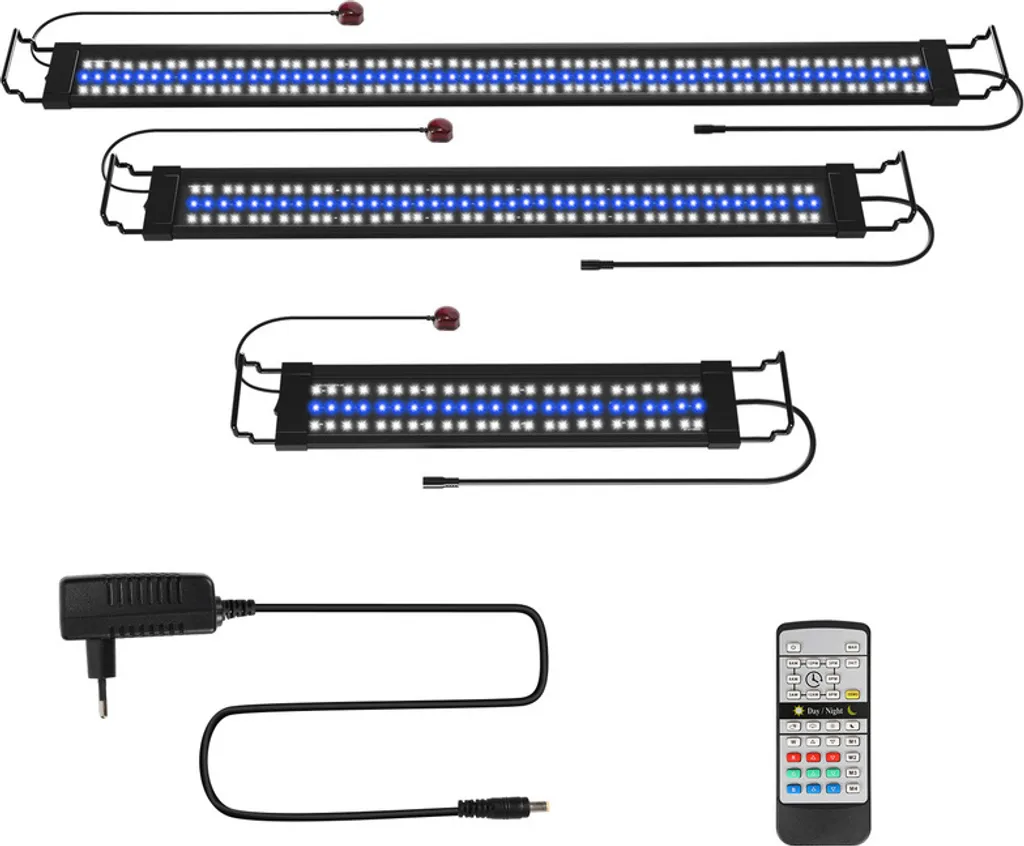 Yakimz 45w LED acquario lampada serbatoio luce dimmerabile con telecomando, 120-150CM