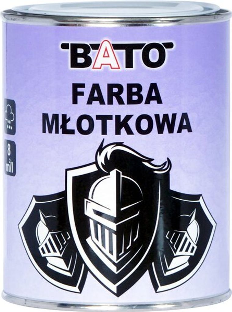 Kladivová farba na kov BATO tmavosivá 0,8 l Obrázok produktu 
