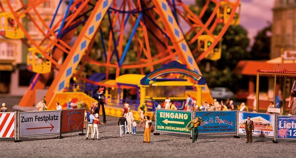Faller 140358 Kirmes-Absperrzäune u. Schilder Spur H0 in