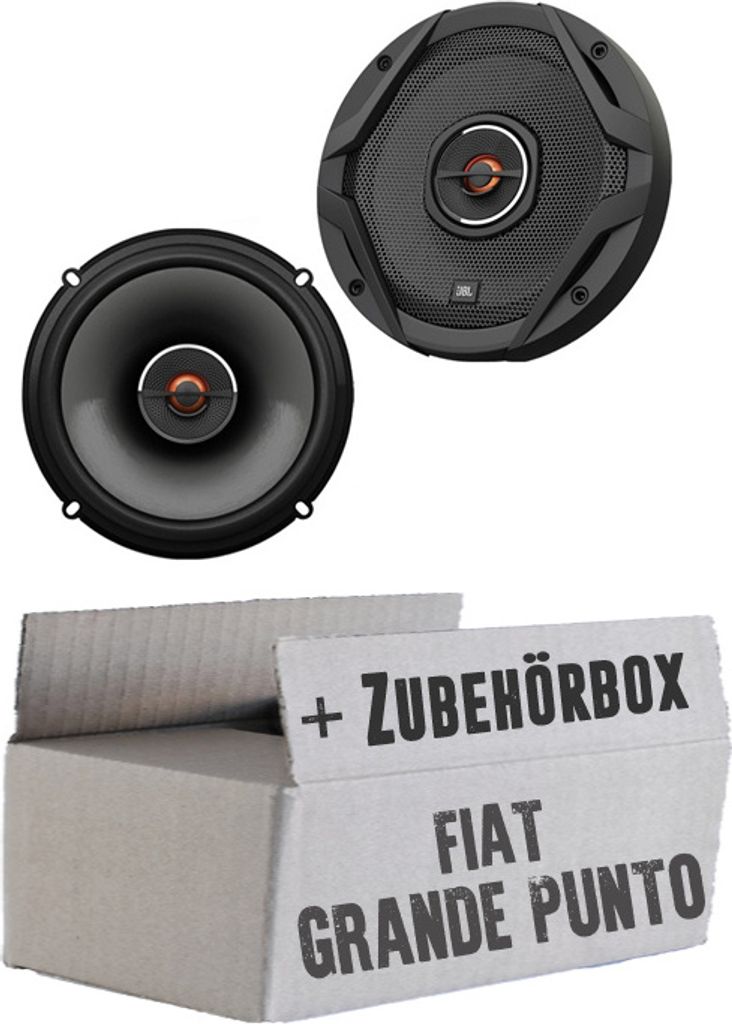 JBL GX602 | 2-Wege | 16,5cm Koax Lautsprecher - Einbauset passend für Fiat Grande Punto 199 Front - justSOUND